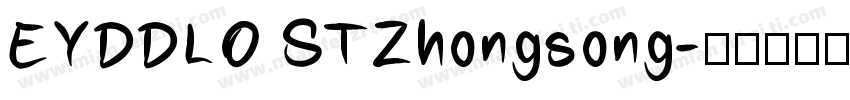 EYDDLO STZhongsong字体转换